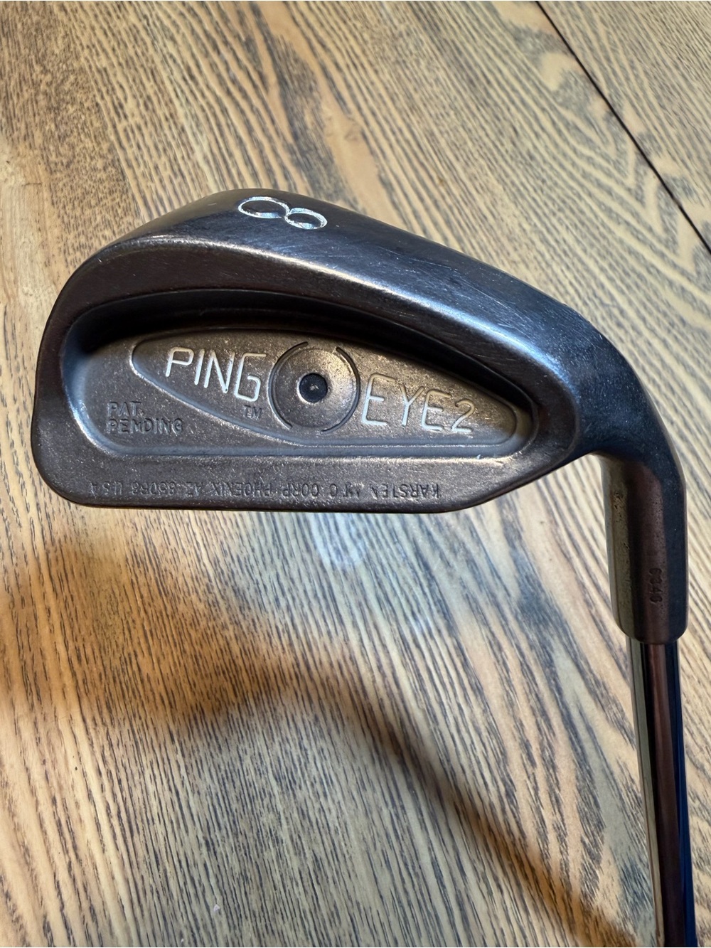 Ping Eye 2 - 8 Iron Steel Shaft Golf Pride Leather Grip / Right Handed